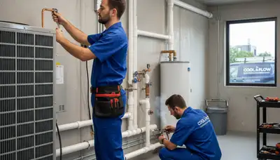 Licensed plumber fixing residential water leak in Raleigh, NC for Five Star Cooling plumbing service